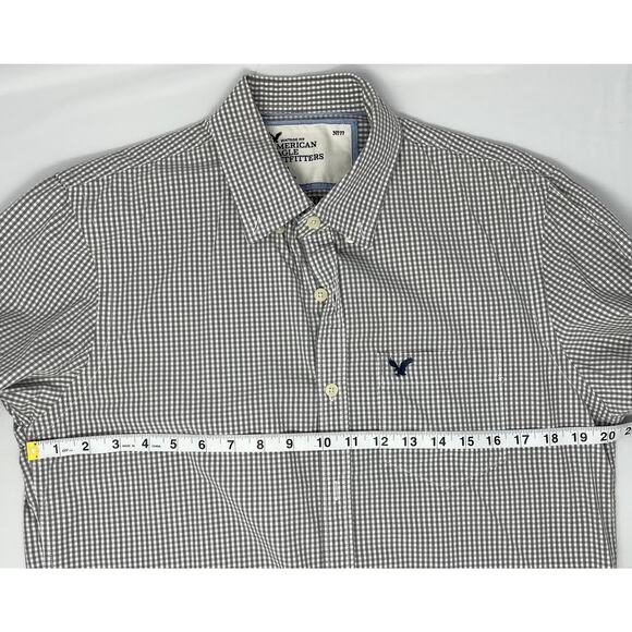 American Eagle Outfitters Vintage Fit Button-Down Long Sleeve size Medium - Picture 6 of 7